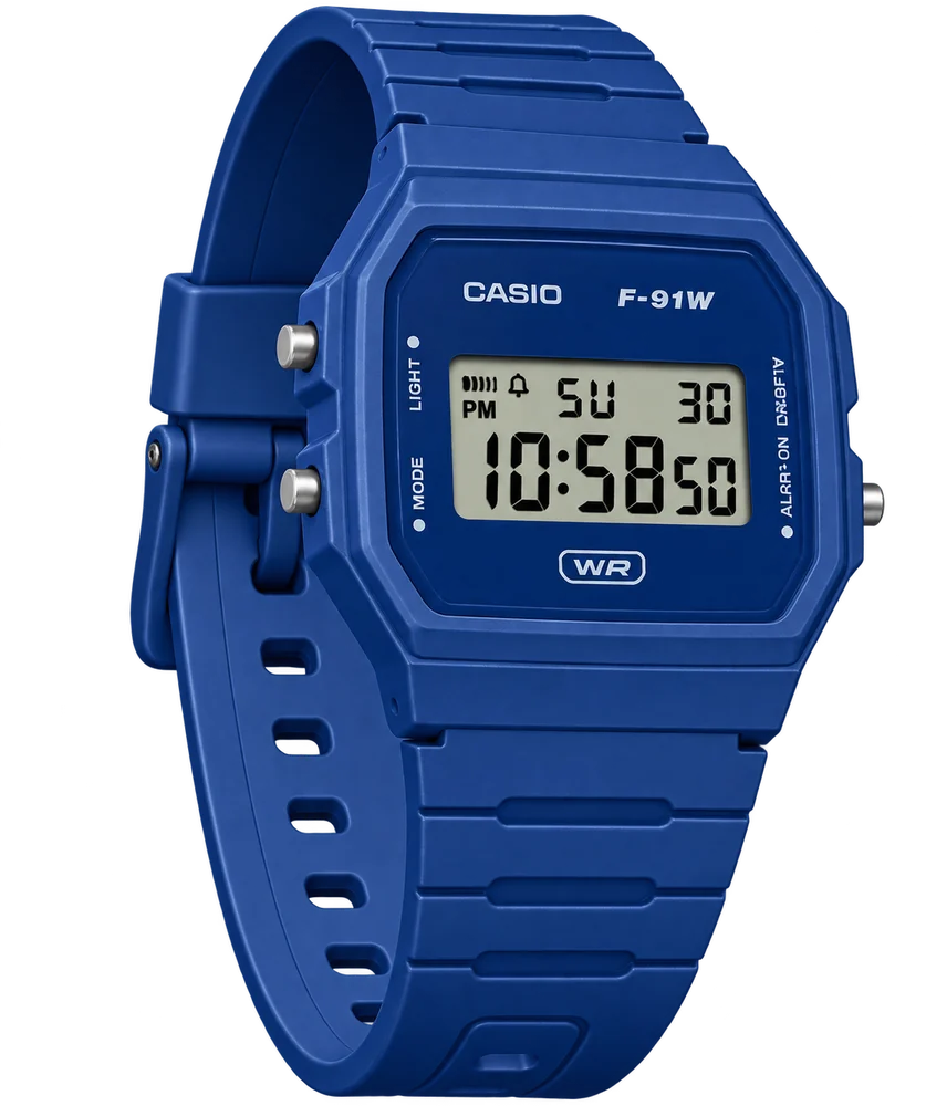 Casio F-91WB-2 Navy Blue, product photo