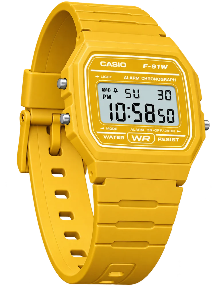 Casio F-91WC-9 Sunflower, product photo
